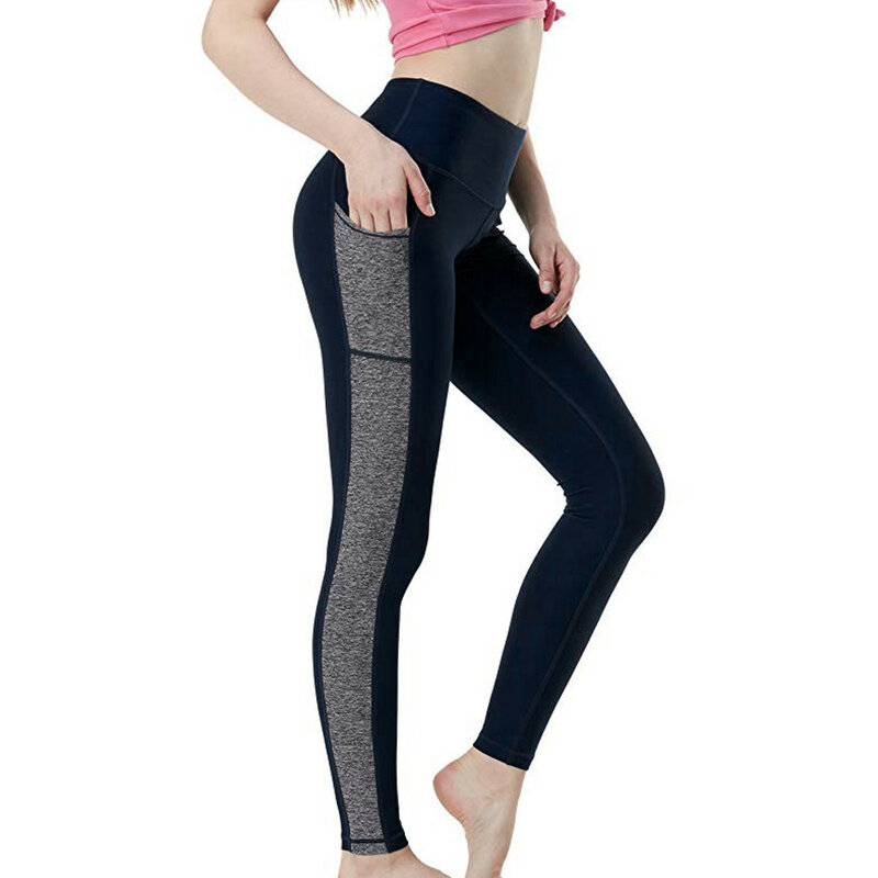 Wysoki stan legginsy damskie pantalony bezszwowe spodnie treningowe elastyczne Push Up Slim Sexy legginsy do biegania damskie sportowe spodnie