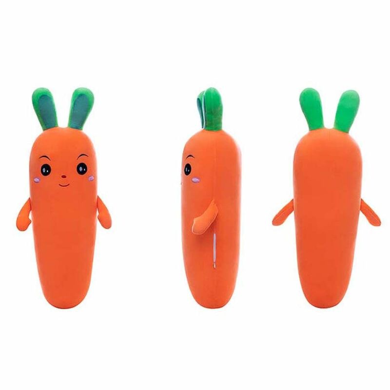หมอนผักตุ๊กตาผ้าขนนุ่มหมอนตุ๊กตาแครอท boneka mainan ยาวแครอทตุ๊กตายัดไส้