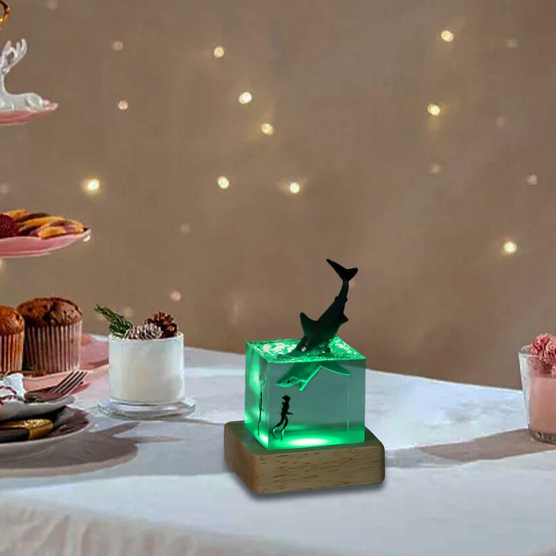 Lampada da tavolo creativa da tavolo con lampada da tavolo alimentata tramite USB per la camera d'albergo del partito