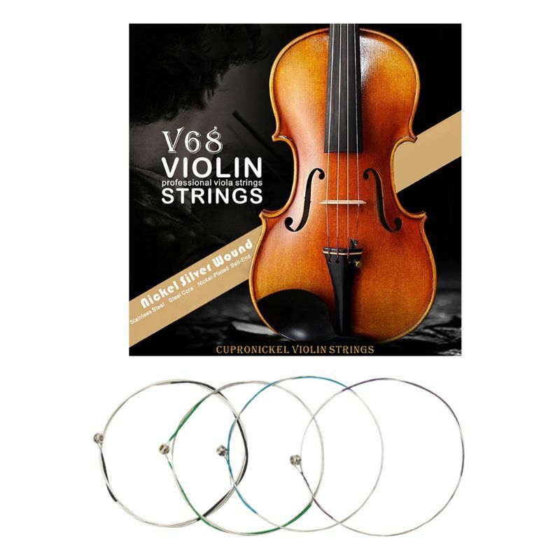 4 Teile/satz Violine Saite E-A-D-G Geige Saite Ersatz für 3/4 4/4 Violine Musical Instrument Teile Zubehör