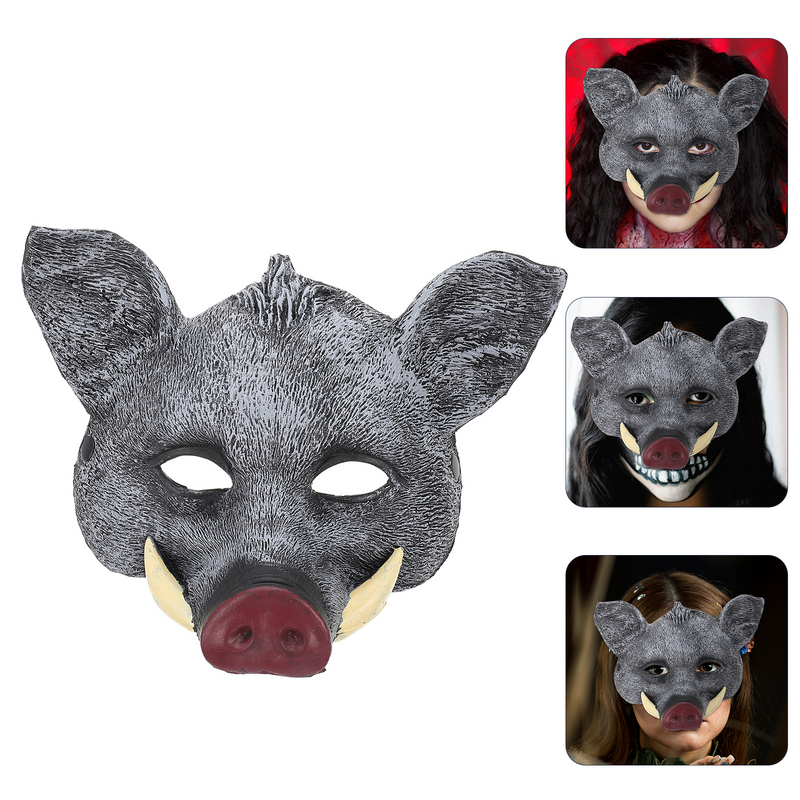 Boar Mask Costumes for Halloween Carnival Cosplay Props Novel Outfits Party Pu Festival Apparel