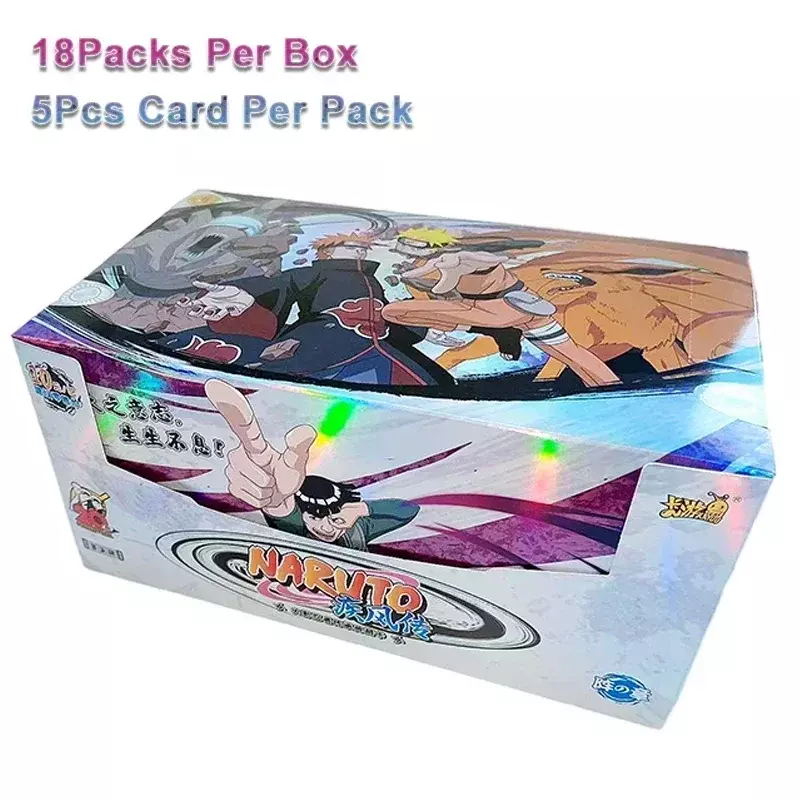 Kotak KAYOU Anime Naruto Permainan Kartu Koleksi Langka Kartu Karakter Dunia Ninja Mainan Anak-anak untuk Anak-anak Hadiah Koleksi Hobi