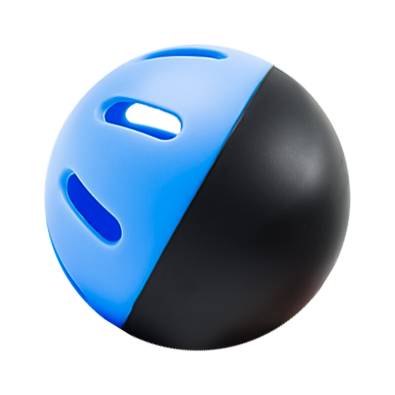 スーパーソフト野球練習ボール、屋内および屋外の中空穴ボール、黒と青の重複、74mm、5個