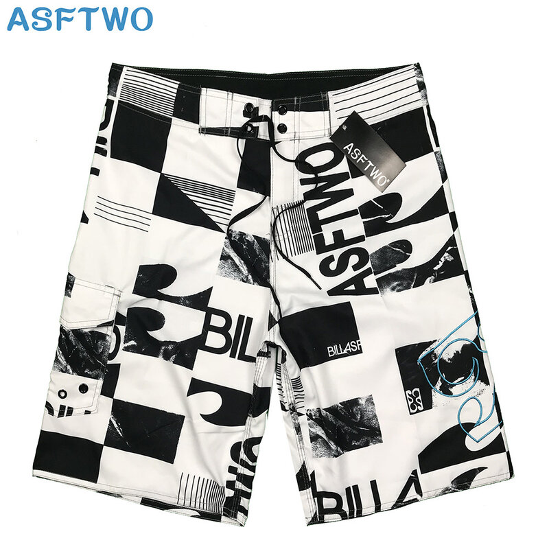 2023 Summer Men's Quick-drying Surfing Beach Pants ASFTWO casual five-point shorts