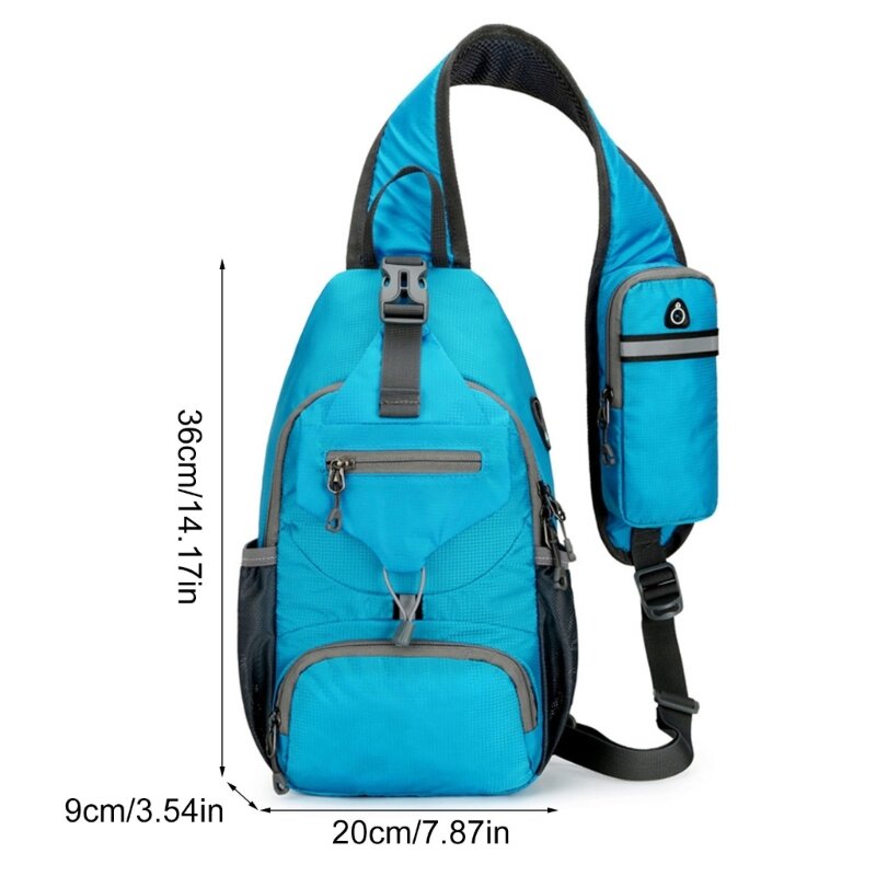 Lightweight Shoulder Backpacks for Mans Crossbody Bag Nylon Sling Bag Chest Bag