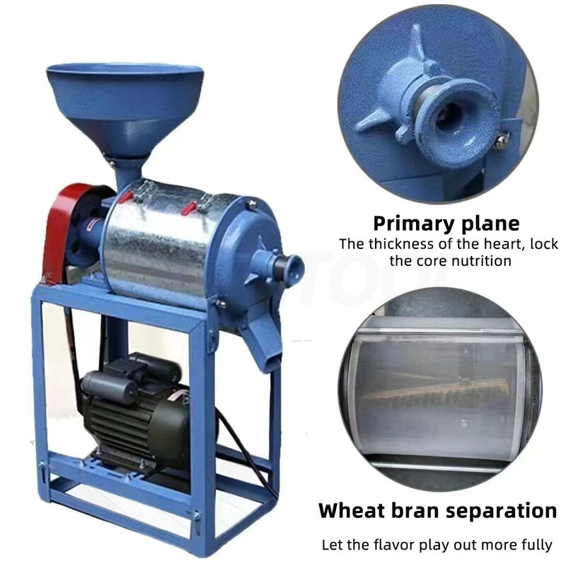 220/380V Fully automatic Small Milling Machine Wheat Flour Corn Beans Grains Multi-grain Flour Grinder Ultrafine Milling Machine
