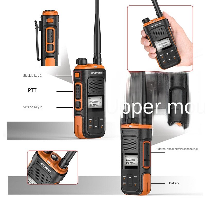 Baofeng UV-11 walkie talkie sem fio handheld civil de alta potência