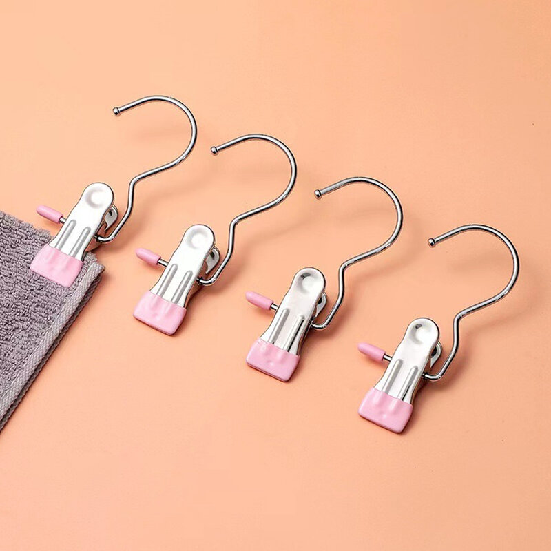 10 Stück Edelstahl hängen Haken Clip Haushalt Lagerung Trocken clip für Quilt Decke Bettlaken