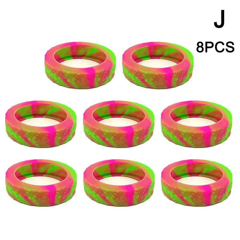 8PCS Silicone Wheels Cover Luggage Suitcase Wheels Protector Cover Trolley Case Castor Sleeve Reduce Noise Wheels Guard Cover