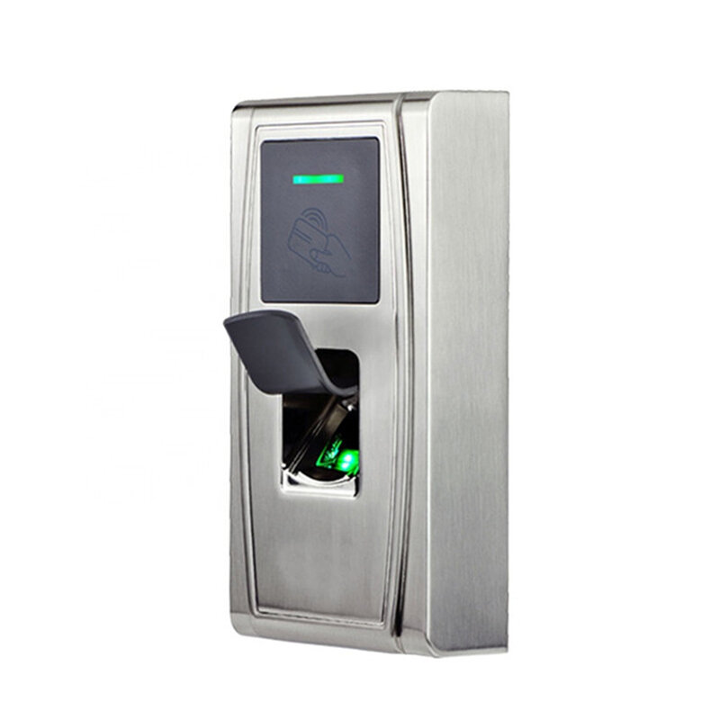 Inteligente Segurança Door Lock Access Control, Biométrica Máquina Leitor de Impressão Digital, Software Livre, À Prova D 'Água, Ao Ar Livre, Metal, MA300