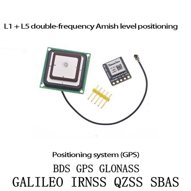GPS Module GT-U12 GPS GLONASS Dual Mode GNSS Module Antenna Receiver Positioning Module BDS Galileo IRNSS QZSS 1.8-3.6V