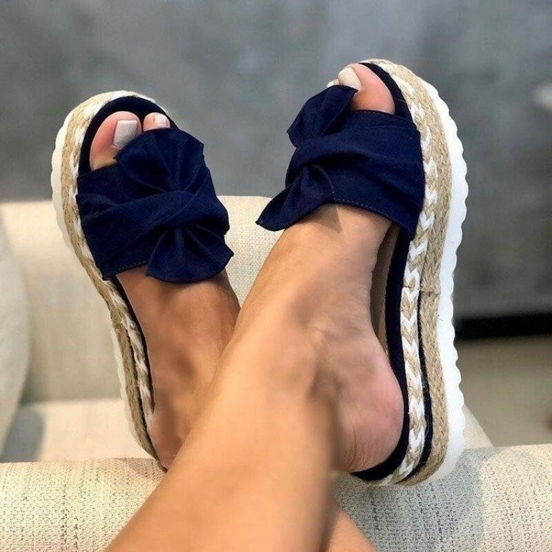 DOGHC-Sandalias de tacón con cuñas para Mujer, zapatos de plataforma, zapatillas de verano, elegantes, novedad de 2024