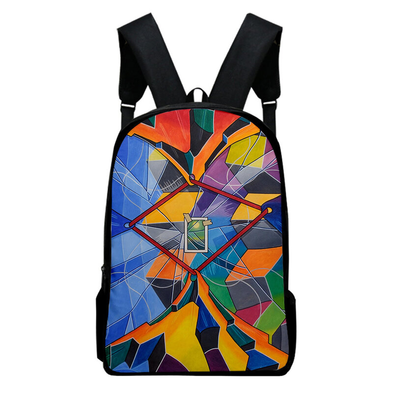 Популярные забавные креативные рюкзаки в стиле Харадзюку для ноутбуков с цветными блоками, школьные ранцы для учеников, водонепроницаемые Рюкзаки из ткани Оксфорд с 3D-принтом для ноутбуков