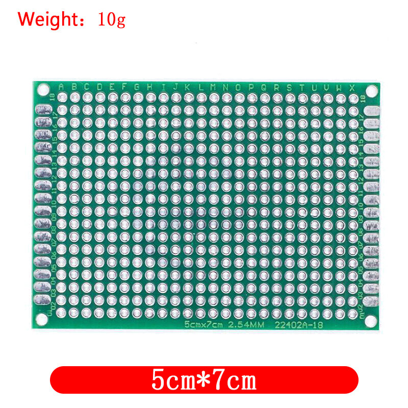 Duplo lado cobre protótipo pcb, placa de fibra de vidro para arduino, universal, drop shipping, 5x7, 4x6, 3x7, 2x8cm, 4pcs