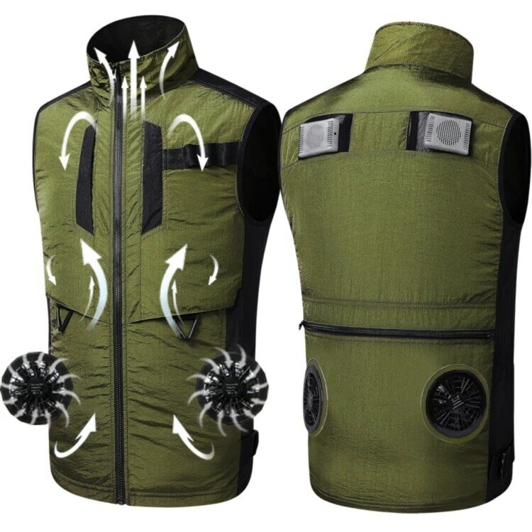 2023 Hot sale New Cooling Vest Outdoor Air-conditioning Jackets With Fans 2pcs