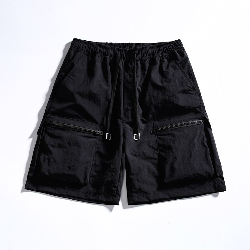 Pantalones cortos deportivos de seda de hielo, Shorts informales, ligeros, de secado rápido, novedad de verano