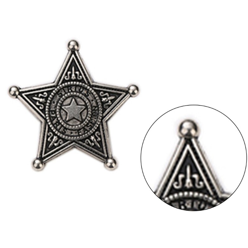 652F Insignias del Sheriff occidental, insignias Sheriff Metal, insignias Pin para mochilas, ropa, para
