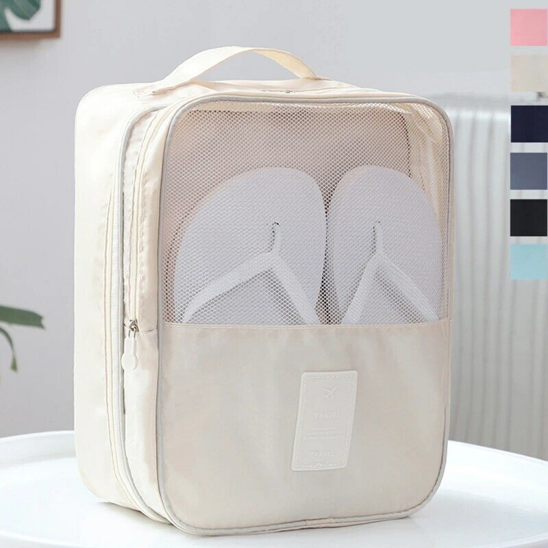 Travel Storage Bag Oxford Cloth Portable Organizer Bags Shoe Sorting Pouch Multi Function Portable Bag Makeup Pouch Shoes Bag