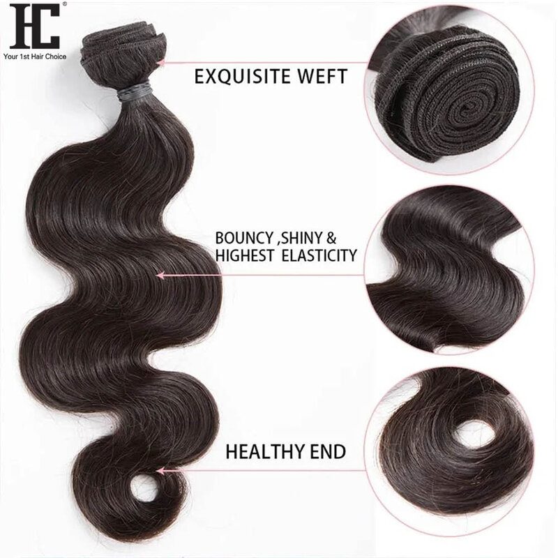 40 Inch Body Wave Bundles 12A Unprocessed Brazilian Human Hair Weave 3 4 Bundles Deal Natural Color 100% Human Hair Extensions