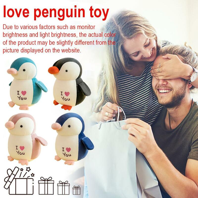 Pluszowe zabawki dla dzieci słodkie małe pingwiny miękkie zwierzęta kreskówkowe poduszki pluszowe lalki zabawki dziewczynki prezenty urodzinowe dla dzieci