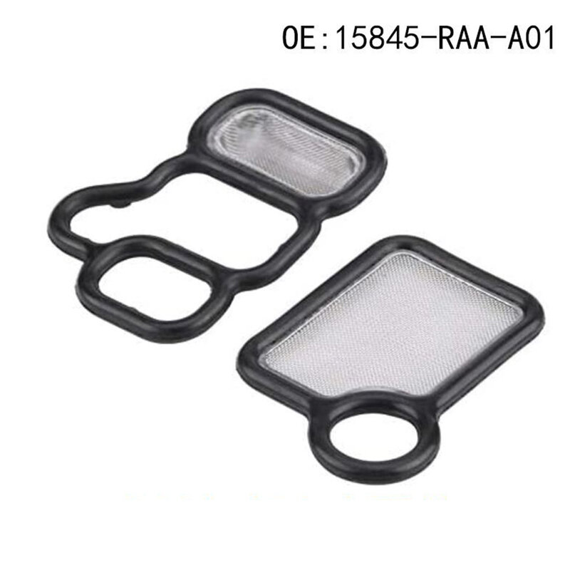 Outdoor Solenoid Gasket VTC Filter 15845-RAA-001 2 Pcs VTEC 15815-RAA-A01 Accessories Replacements Tools For Acura