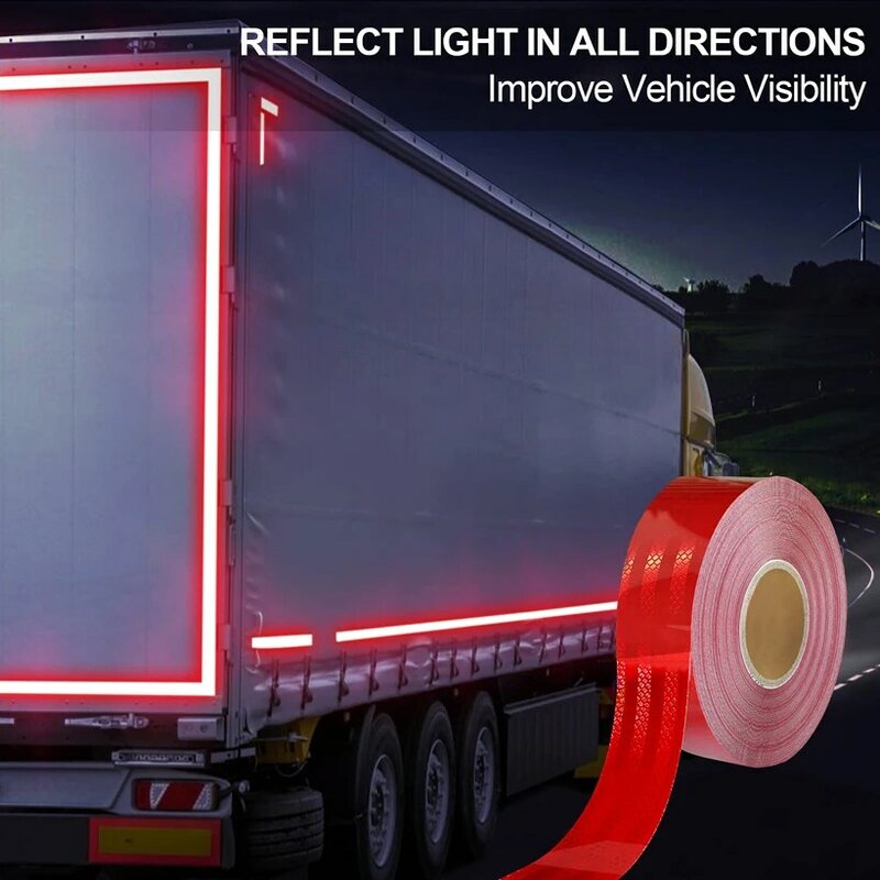 LKW Anhänger Reflect ante Aufkleber Dekoration Zubehör Auto reflektierende Streifen Sicherheits warnzeichen
