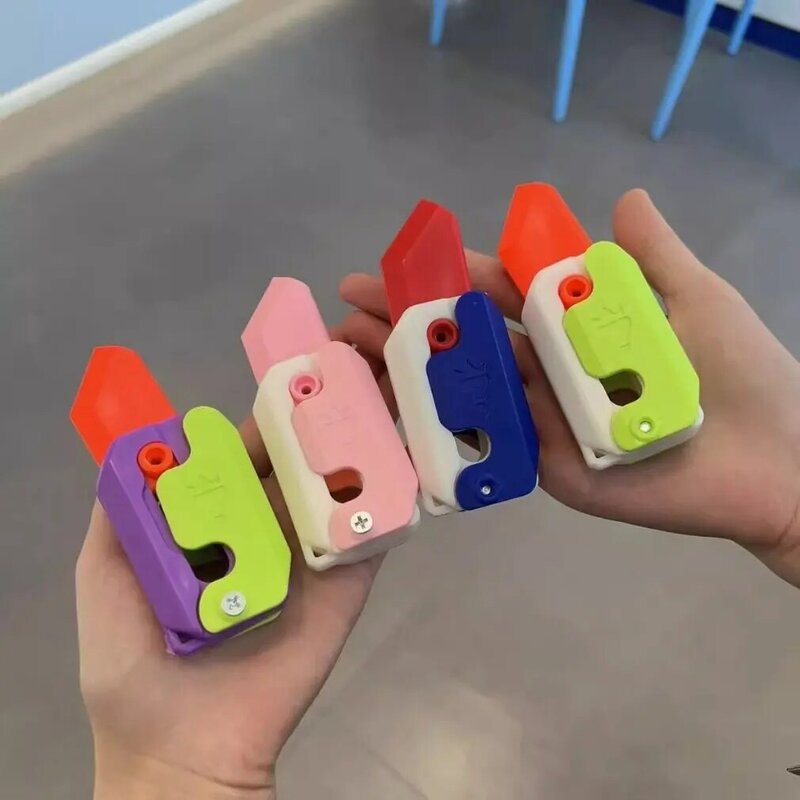 Druk 3D grawitacyjny mały nóż do rzodkiewki Mini Model nagroda ucznia wisiorek zabawka dekompresyjna