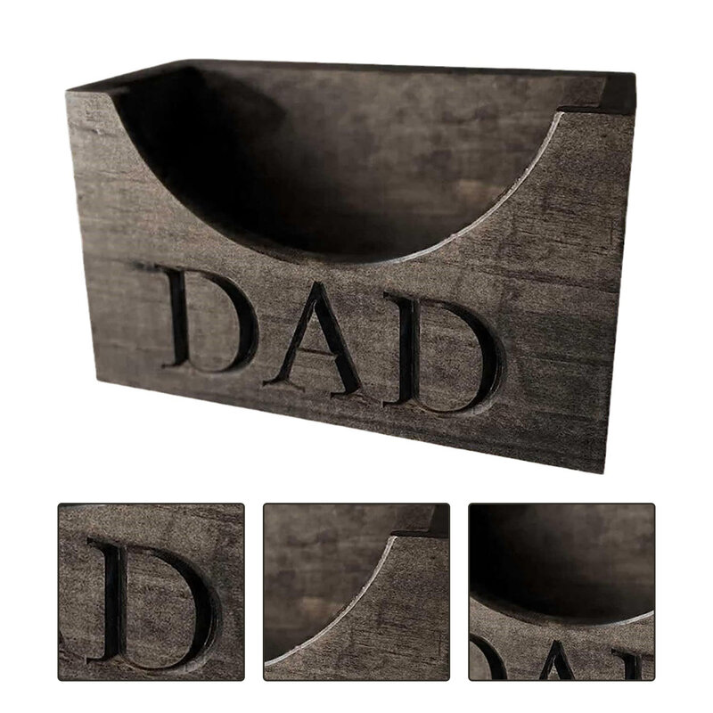 Dad Wooden Hat Holder Sturdy Durable Hat Storage Box For Office
