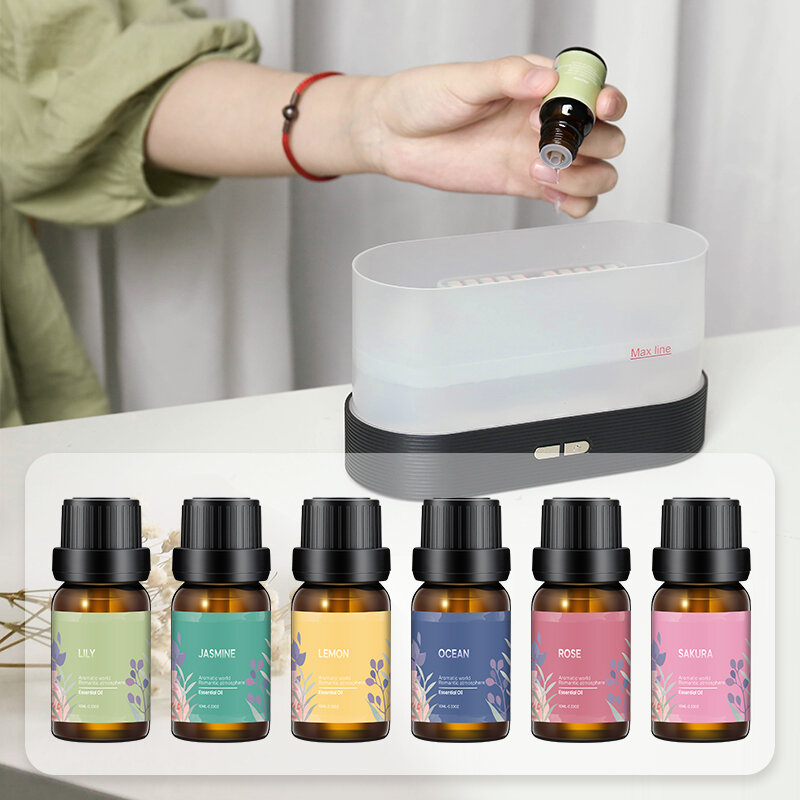Drop Shipping Plants Essential Oils TOP6 Set for Aromatherapy Aroma Diffusers