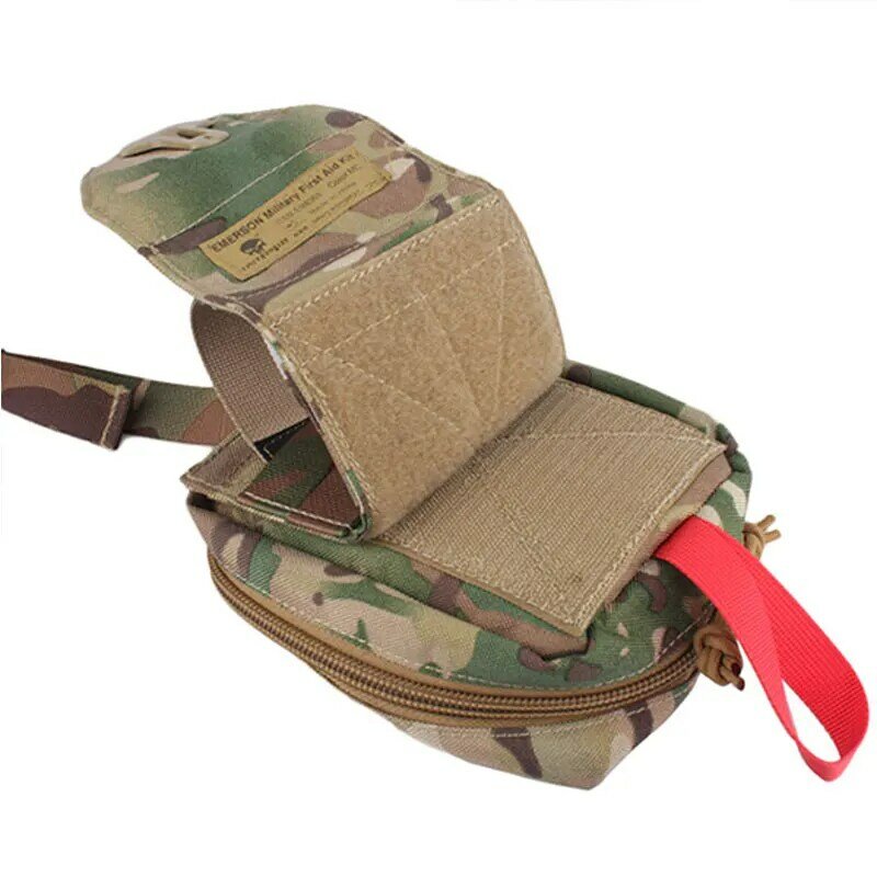 Emersongear Tático Militar Primeiros Socorros Kit Bag Medicina Bolsa Médica Sobrevivência Cintura Bolso Airsoft Caça Ciclismo Esporte Nylon