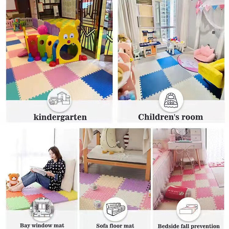 Puzzle en polymère pour bébé 30x2.5cm, 4 pièces, tapis de sol pour enfants, matelas en OligFoam, couverture, jouets, jeu pour enfants