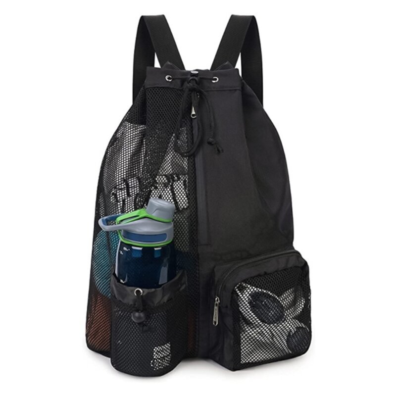 Снаряжение для плавания, сетчатая сумка, рюкзак для плавания, тренажерного зала, бассейна, разделенная водонепроницаемая сумка с