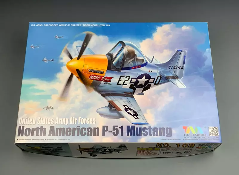 Tiger Model 109 U.S. ARMY AIR FORCES WWii P-51 FIGHTER MODEL KIT