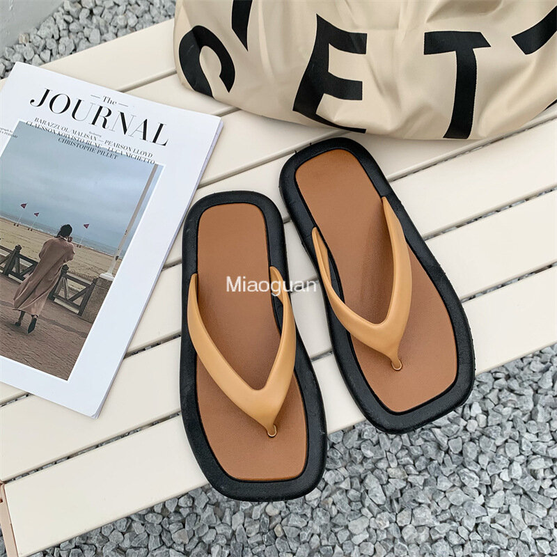 Letnie kapcie damskie sandały antypoślizgowe damskie modne klapki japonki plażowe damskie buty imprezowe Plus rozmiar slajdy obuwie codzienne czarny