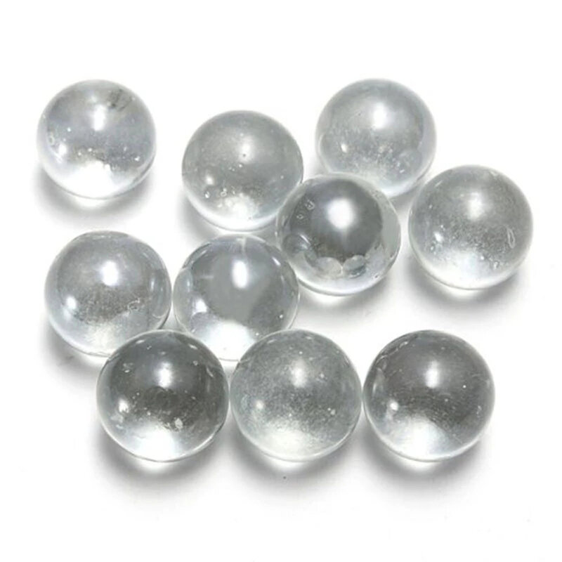 Mármore sólido Bouncing Ball, mármores de vidro transparente, bola transparente, máquina Beads, 14mm, 16mm