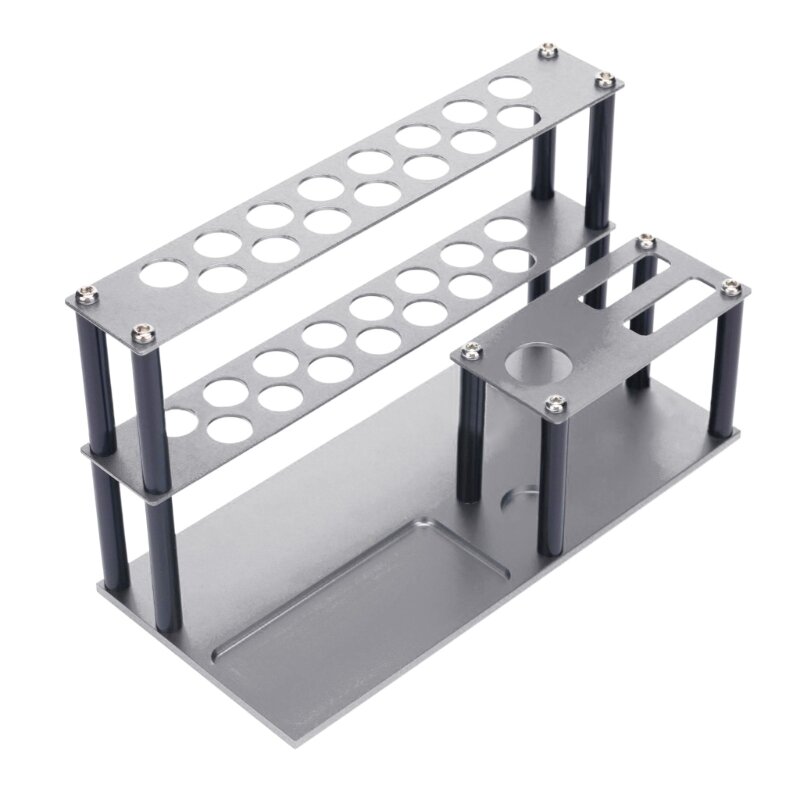 Screwdriver Storage Rack Repair Tool Shelf for Desktop Aluminum Screwdriver Holder Hand Tool Rack Stand
