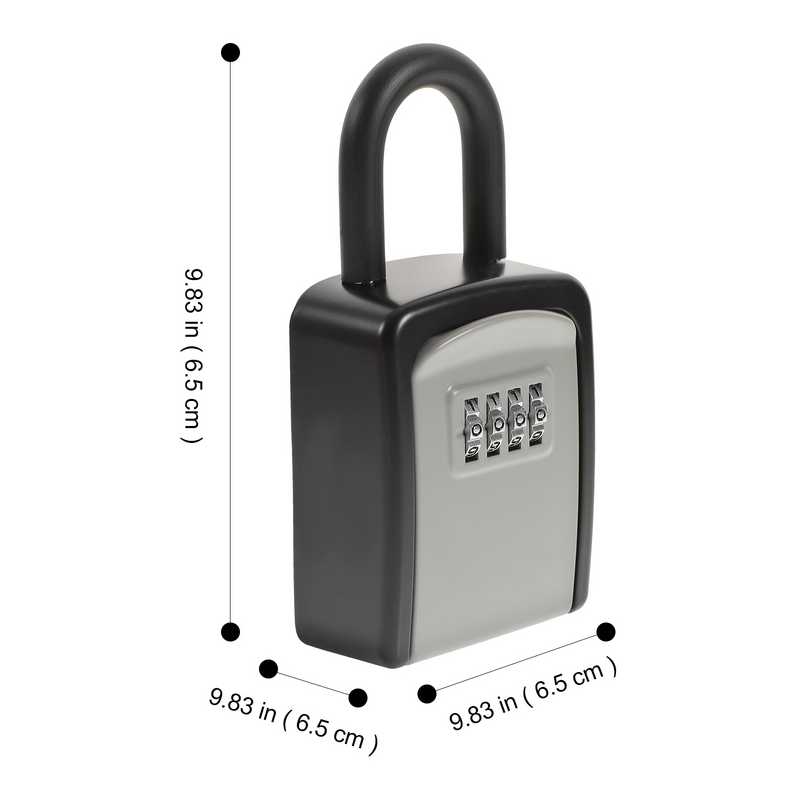 Box Lock Toetsen Code Buitenmuur Sleutel Huis Ophangen Mount Veilig Wachtwoord Buiten Haken Security Opslag Tool Combinatie Case