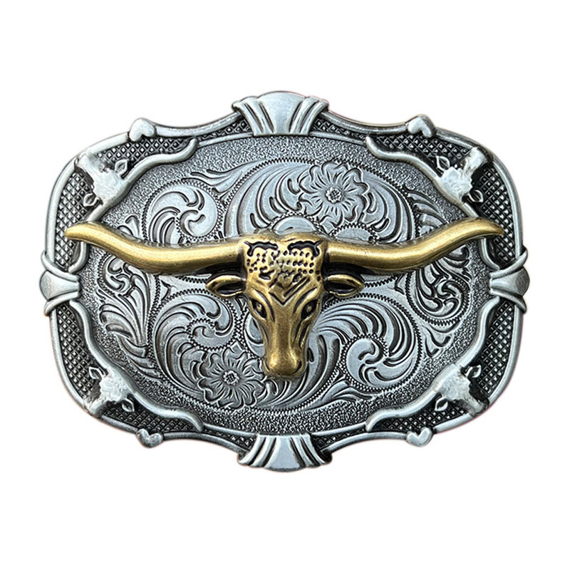 Rodeo Bull Head Gespen Voor Heren Western Cowboys Merk Designer Hebilla Cinturon Hombre Mannelijke Tailleband Knoop Dropshipping