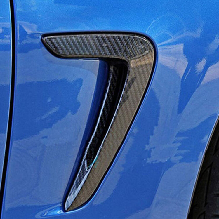 Fibra de carbono modificada Fender para BMW Série 4, saídas de ar laterais, acessórios do carro, 440i, 430i
