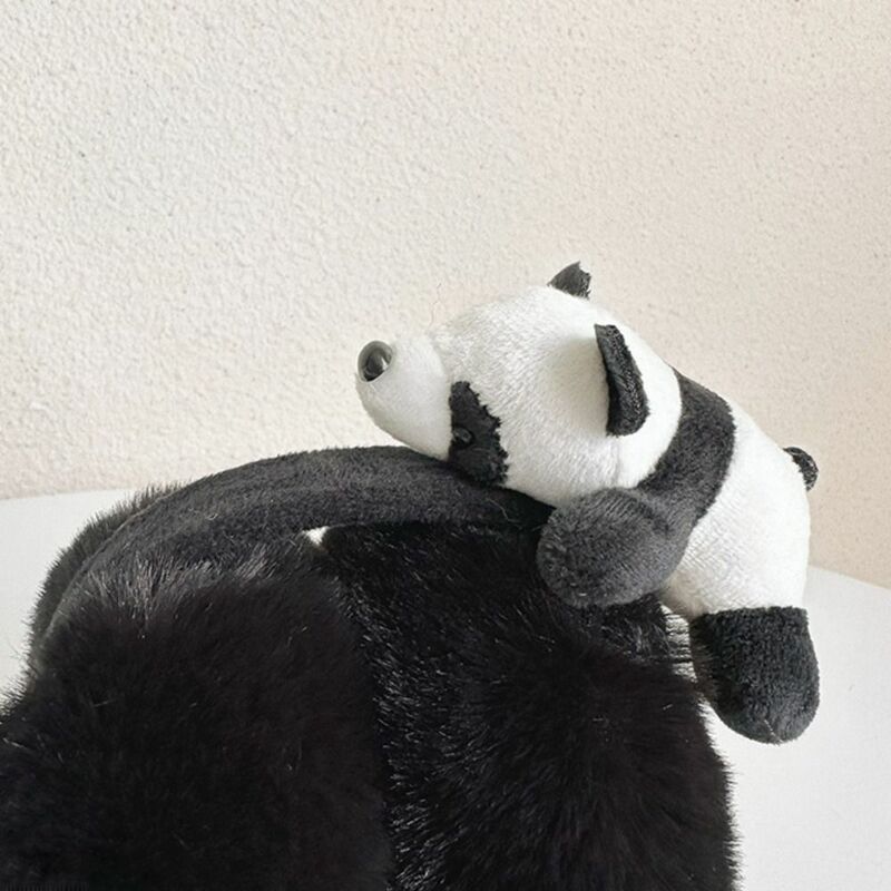 Faltbare Plüsch Panda Ohren schützer Mode wind dichte Ohr kappe Winter Ohr schutz Ohr wärmer Ohren klappe faltbare Ohren schützer Mädchen
