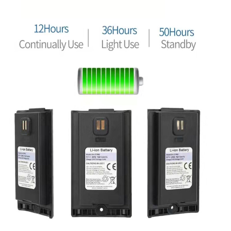 Walkie Talkie Baofeng bateria UV-17 Pro typ ładuje akumulator o dużej pojemności do UV-17 serii PRO/UV-17L/UV17 V1/V2