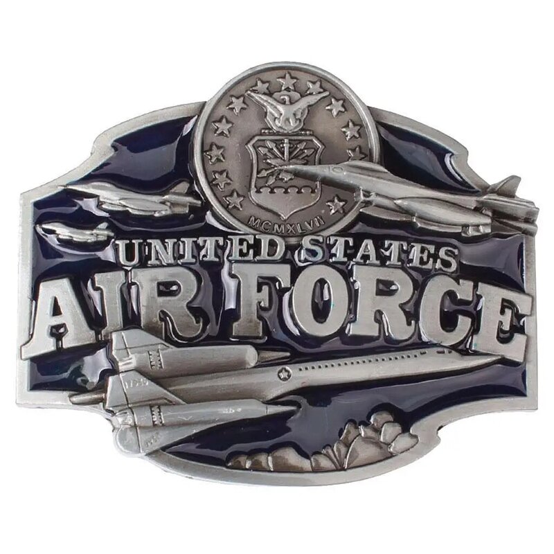 American Air Buckle for Men Cowboy Waist Strap Belt