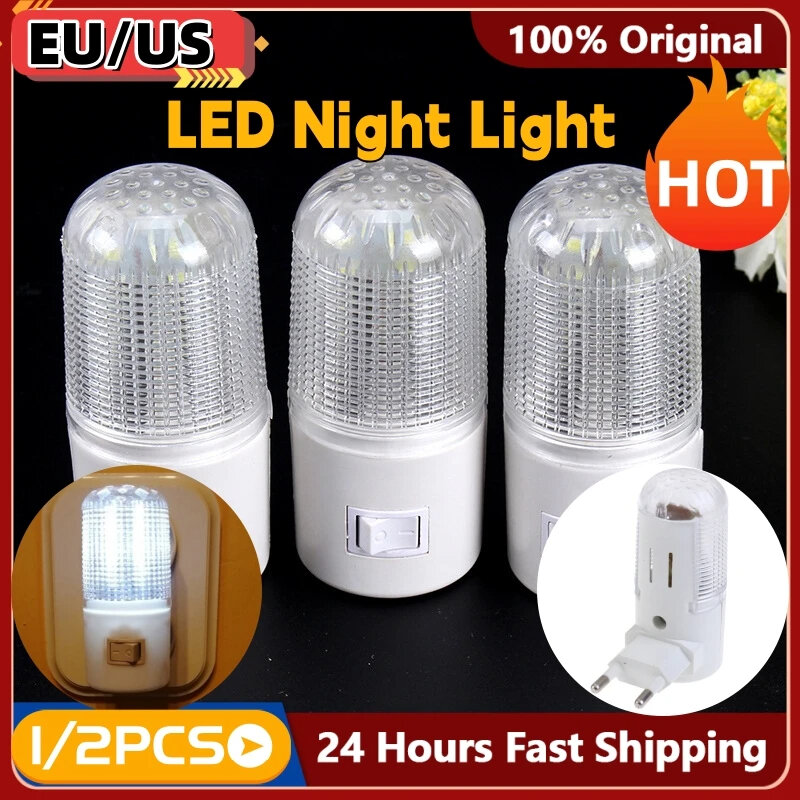 1 pz LED Night Light lampada di emergenza lampada da parete a LED EU US Night Light per soggiorno bambini camera da letto comodino armadio corridoio