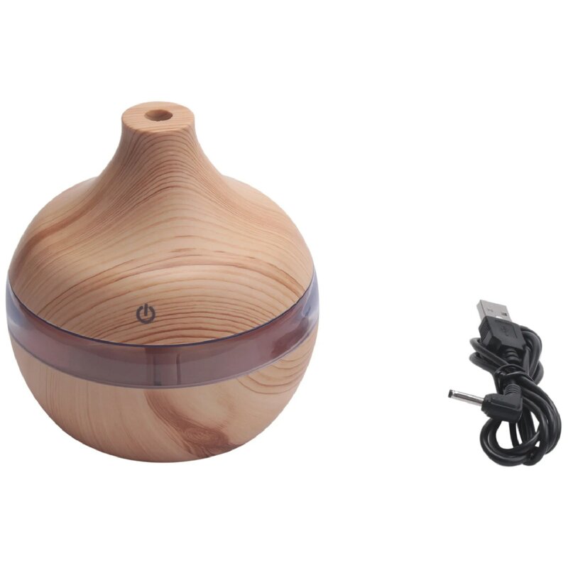 Ароматерапевтический увлажнитель с деревянной текстурой, USB, капли воды, очистка воздуха, эфирное масло, аромадиффузор, креативный домашний зернистый