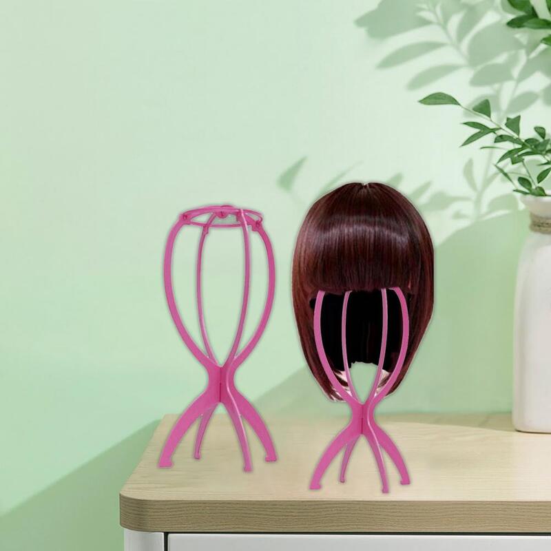 Składany stojak na perukę plastikowy regulowany przenośny Model fryzjerski patera