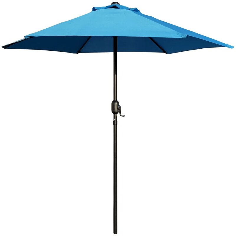 Зонт для внутреннего дворика 7,5 футов с кривошипом-Aqua