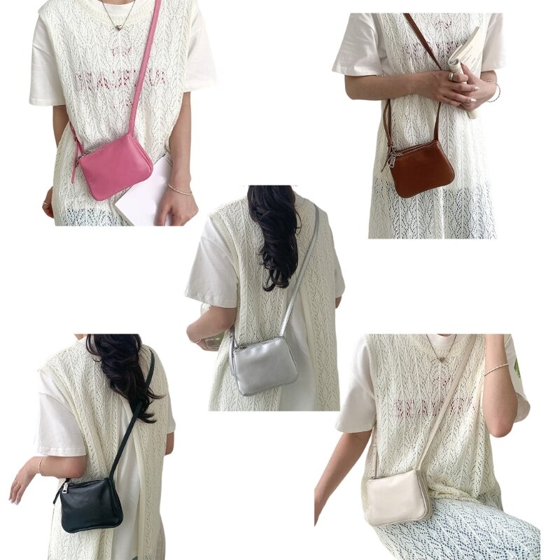 Женская сумка через плечо для телефона, сумка через плечо из искусственной кожи, легкая сумка на ремне, подходящая для различных