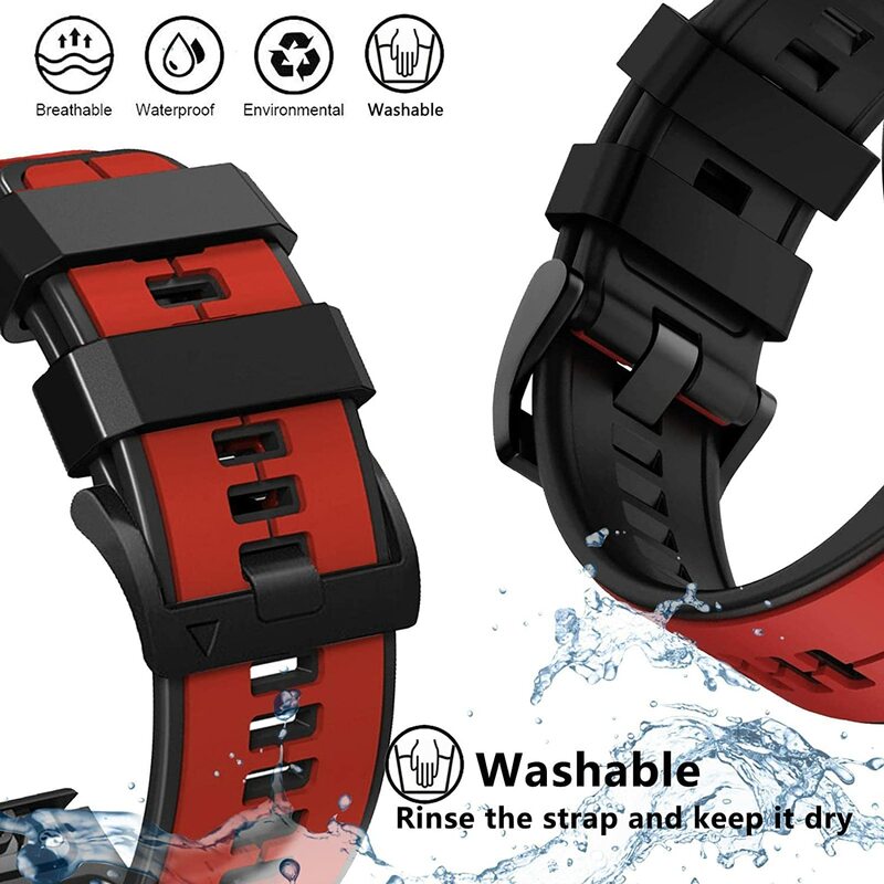 26mm Quick Detachable Watch Strap For Garmin Instinct 2X Solar Strap Fenix 6X Pro 5X Plus 7X Silicone replacement strap