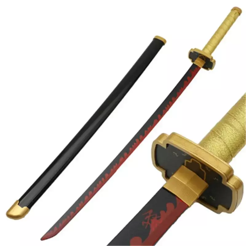 Kimetsu keine Yaiba Schwert Waffe Dämon Slayer Satoman Tanjiro Cosplay Schwert 1:1 Anime Ninja Messer Holz 104cm Katana Prop