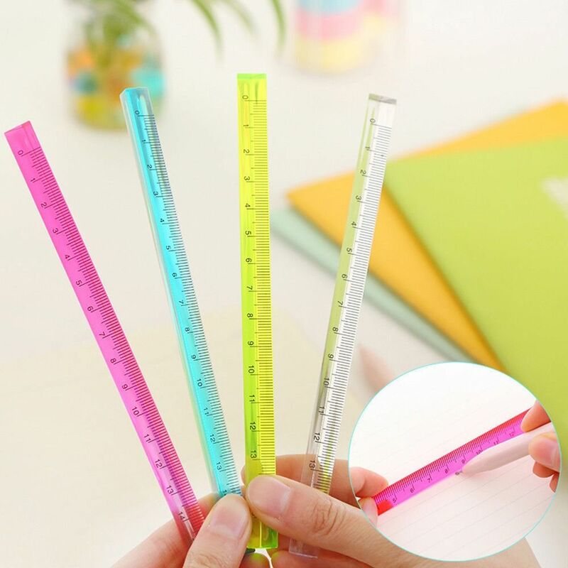 5PCS School Supplies Students Gift Creative Stationery 15/20CM Scale Ruler Drawing Ruler Ruler Triangle Ruler